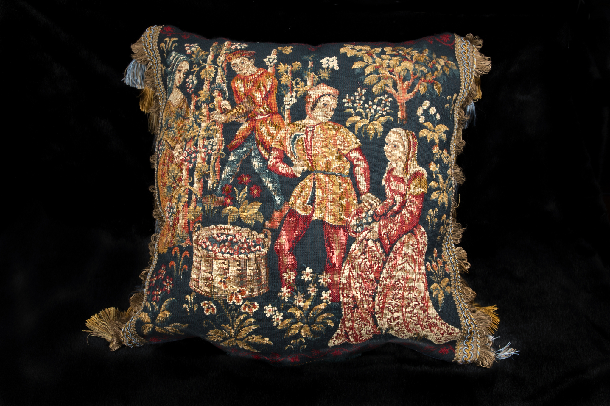 Exquisite French Petit Broderie Embroidered Cushion